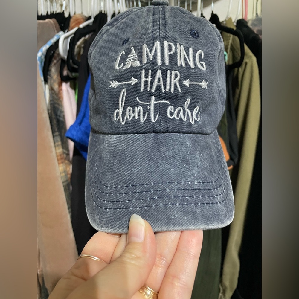 Camping Hair Don't Care Women's Cap